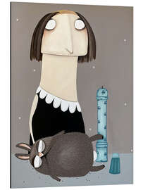 Magnettafel Bei Buma Kasimir liegt der Hase Franticzek gehörig im Pfeffer