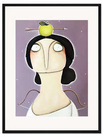 Gerahmter Kunstdruck Luise von Preußen, Sternzeichen Schütze