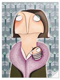 Wandsticker Friederike Ralle-Goralsky wurde eine fette Laus in den Pelz gesetzt