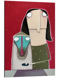 Magnettafel Susette Sternlespeier gibt ihrem Affen Pawel Zucker