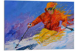 Tableau en plexi-alu Skiing