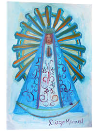 Tableau en verre acrylique Virgin of Lujan