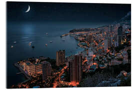 Acrylglas print Monaco at night