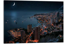 Quadro em plexi-alumínio Monaco at night