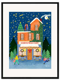 Kunsttryk i ramme The Christmas Cafe