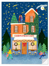 Selvklebende plakat The Christmas Cafe