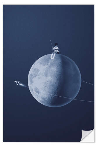 Wall sticker Moon boy