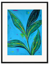 Gerahmter Kunstdruck Schusterpalme