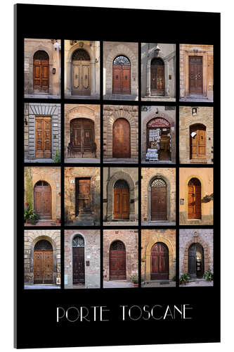 Acrylic print Porte Toscane - Doors in Tuscany