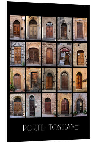 Tableau en PVC Porte Toscane - Doors in Tuscany