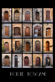 Magnettafel Porte Toscane - Türen in der Toskana