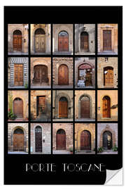 Wall sticker Porte Toscane - Doors in Tuscany