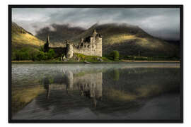 Gerahmter Kunstdruck Kirchurn Castle am Loch Awe, Schottland