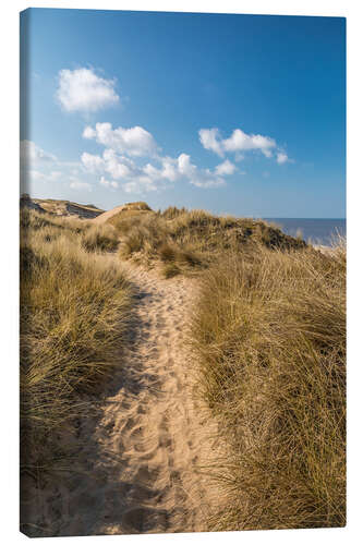 Canvas print Red cliff dune path near Kampen on Sylt