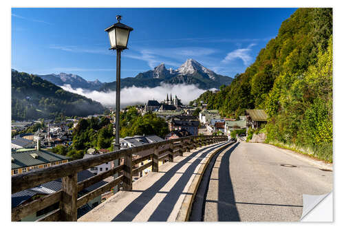 Wandsticker Watzmannblick in Berchtesgaden