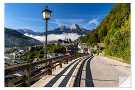 Wandsticker Watzmannblick in Berchtesgaden