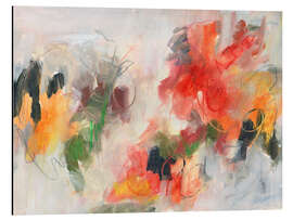 Tableau en aluminium Abstract floral splendor II