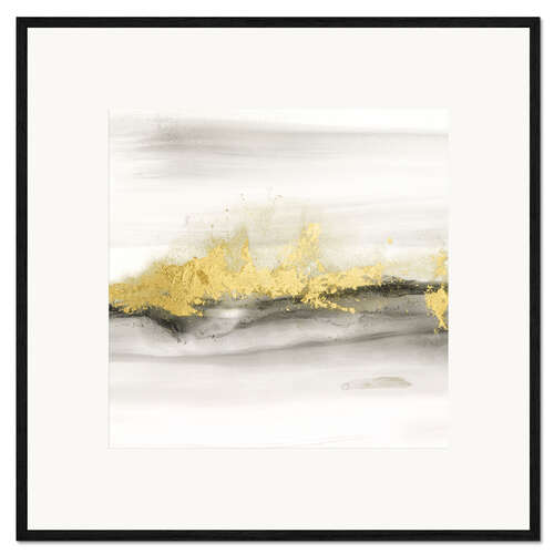 Kunsttryk i ramme Gold on the Horizon IV