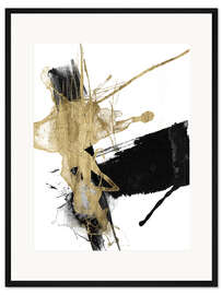 Gerahmter Kunstdruck Glam und Schwarz VI