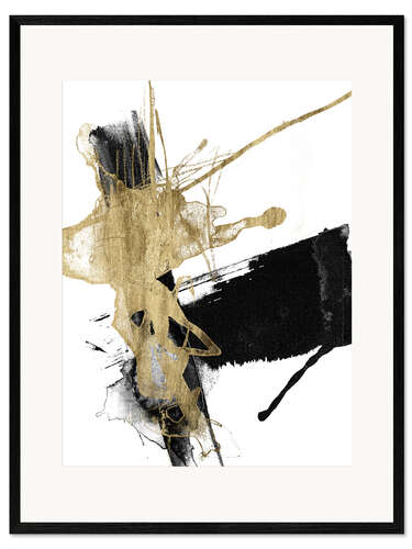 Ingelijste kunstdruk Glam and Black VI