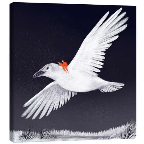 Leinwandbild Wintervogel