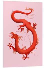 Foam board print Chinese dragon