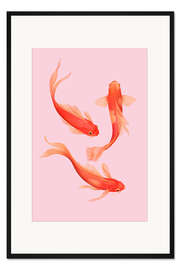 Gerahmter Kunstdruck Drei Goldfische