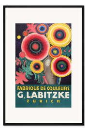 Gerahmter Kunstdruck Labitzke Colour Paints Zürich
