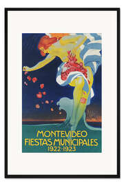 Gerahmter Kunstdruck Montevideo Fiestas Municipales