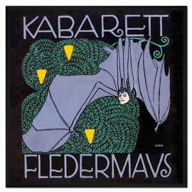 Gerahmter Kunstdruck Cabaret Fledermaus