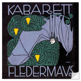 Wandsticker Cabaret Fledermaus