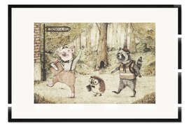 Gerahmter Kunstdruck Erster Schultag