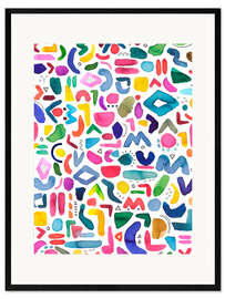 Framed art print Organic Shapes