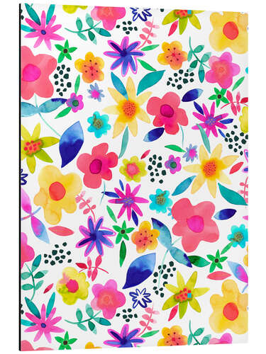 Aluminium print Summer flowers