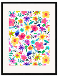 Plakat artystyczny premium w ramie Summer flowers