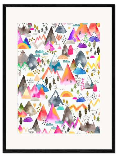 Plakat artystyczny premium w ramie Magic Mountain