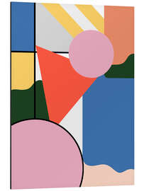 Magnettafel Mondrian Bauhaus Formen