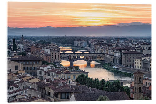 Akrylbillede Florence Sunset