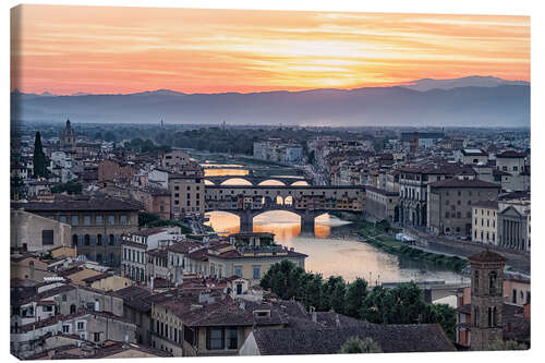 Canvastavla Florence Sunset