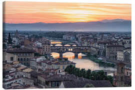 Canvas print Florence Sunset