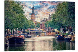 Gallery print Amsterdam City Sunset