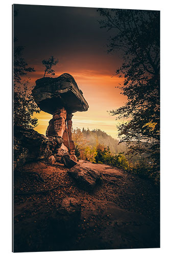 Gallery print Devil's table in sunrise, Rhineland Palatinate