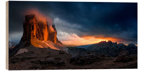 Trebilde Mordor - sunset at the Three Peaks