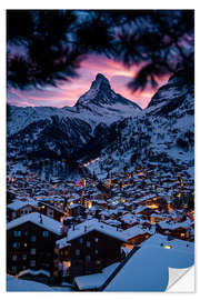 Sisustustarra Zermatt and the magical Matterhorn in winter