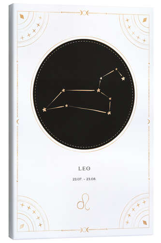 Canvas print Zodiac sign Leo / Leo