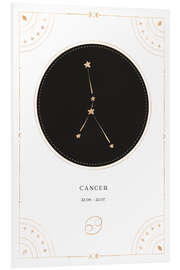 Foam board print Cancer zodiac sign