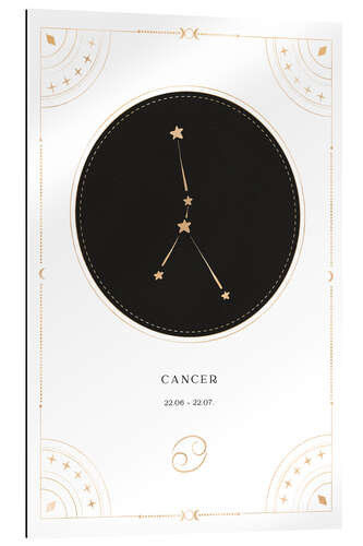 Quadro em plexi-alumínio Cancer zodiac sign