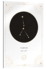 Cuadro de plexi-alu Cancer zodiac sign