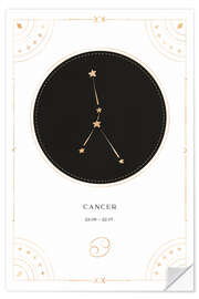 Autocolante decorativo Cancer zodiac sign