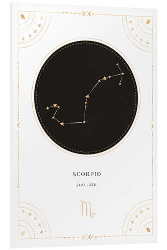 PVC print Scorpio zodiac sign